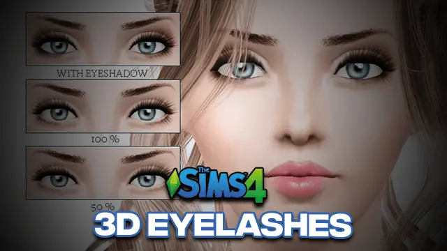 Sims 4 3d Eyelashes | CC – Download(updated) 2024