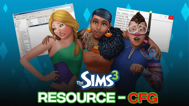 where do i put resource.cfg in sims 3