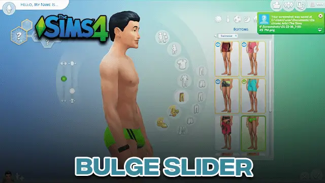 Sims 4 Bulge Slider