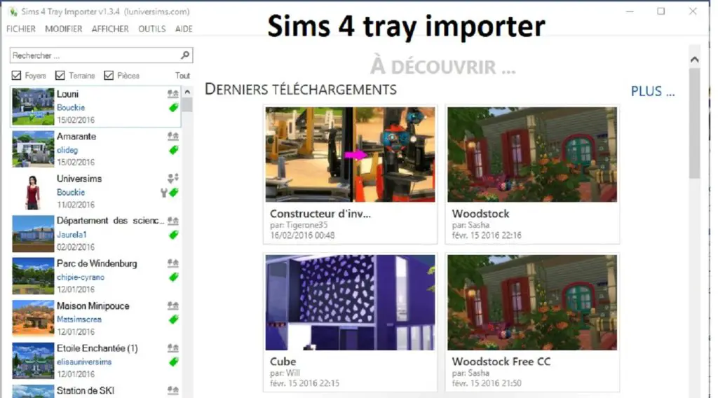 Sims 4 Tray Importer | ts4 - Download