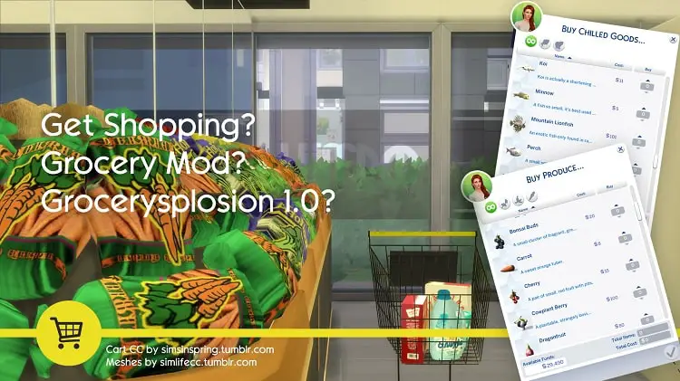 SIMS 4 GROCERY MOD