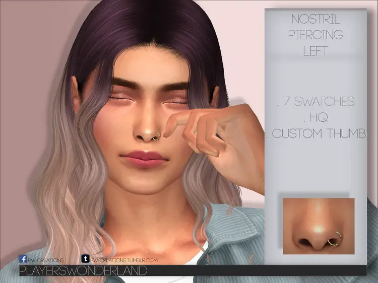 Sims 4 Nose ring