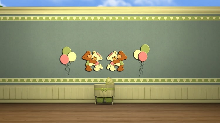 Bears And Balloons Nursery Walls