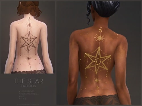 Sims 4 Star Tattoos