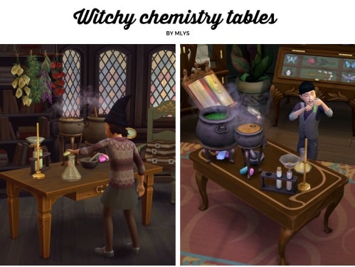 Sims 4 Witchy Kid Chemistry Table