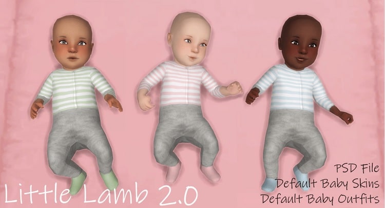 Little Lamb Default Skins and Outfits by Martine