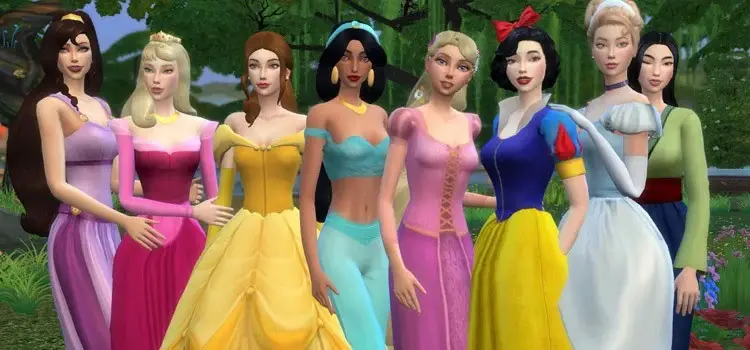 Disney Inspired Content in Sims 4